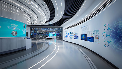 展厅设计如何合理配置玻璃墙？